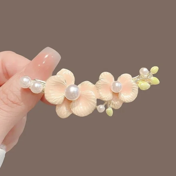 Blush Bloom Temperament Pearl Hairpins - Image 2