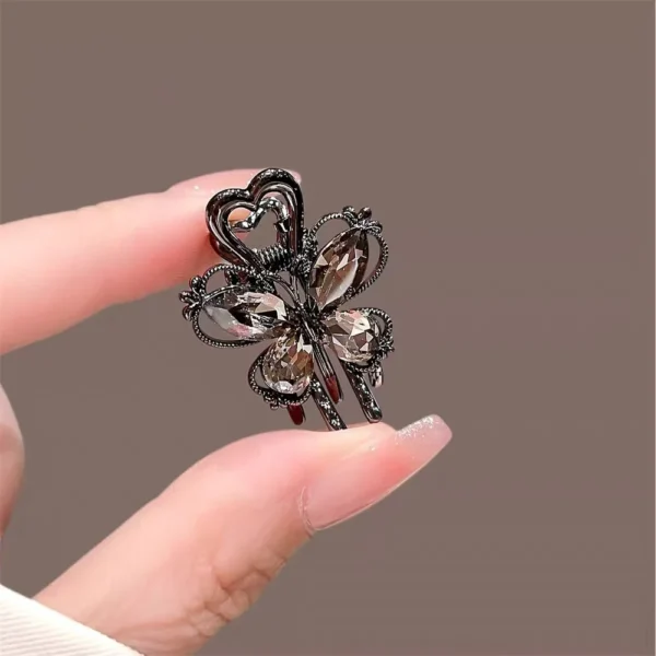 Radiant Bow Rhinestone Hair Clip - Image 4